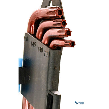 LLAVES TORX 9 PZAS CON SEGURO